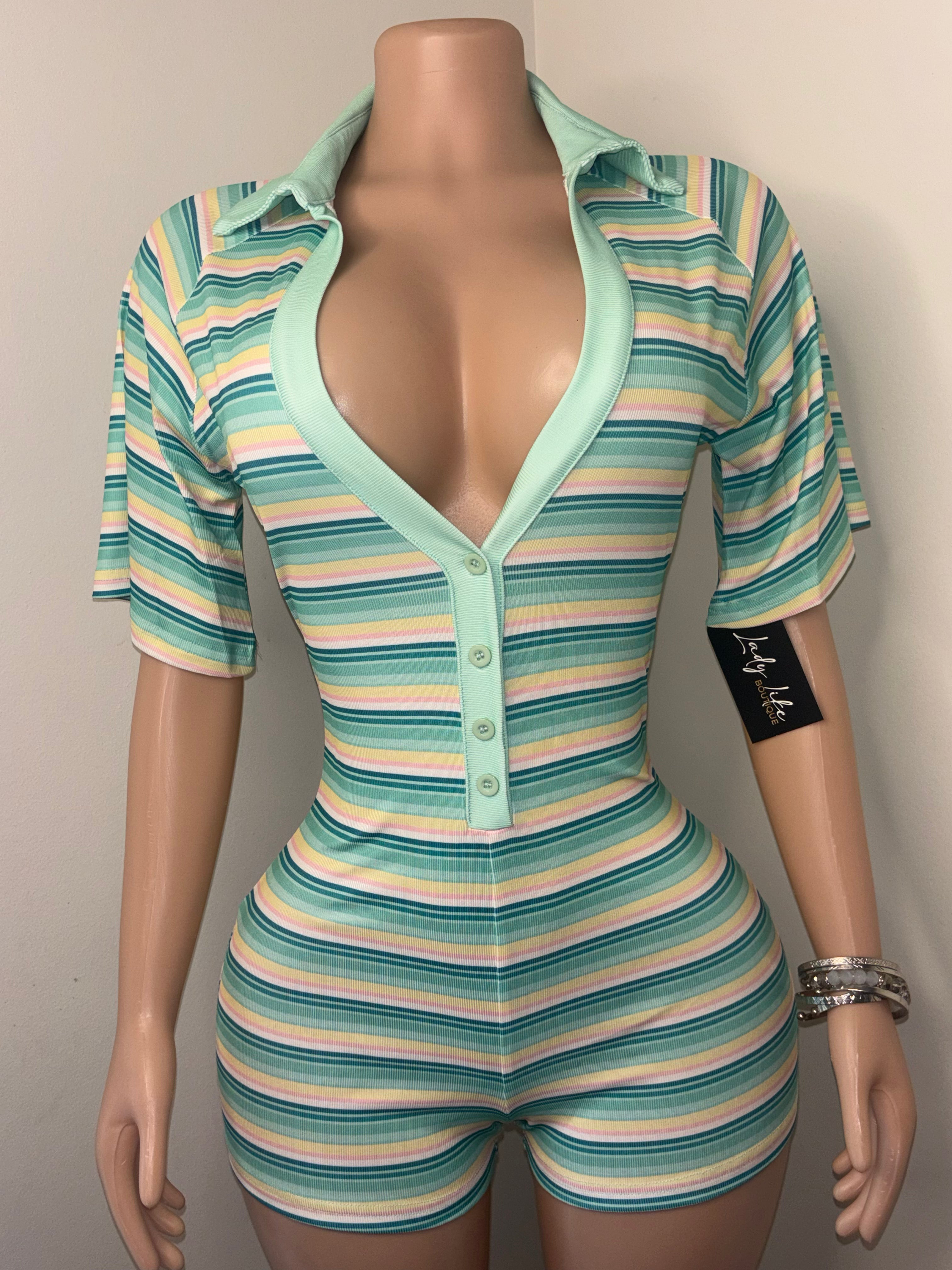 Striped Romper
