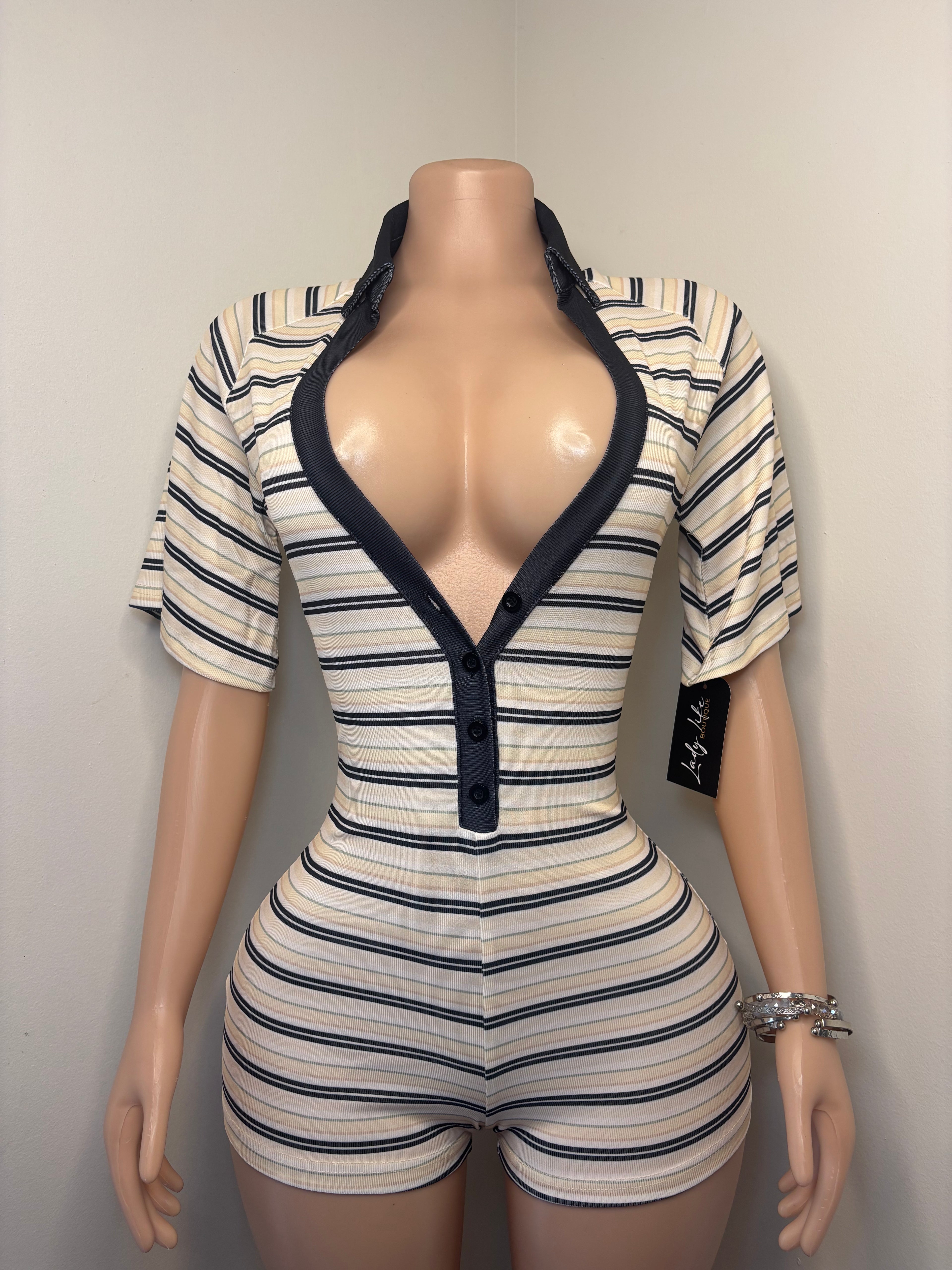 Striped Romper